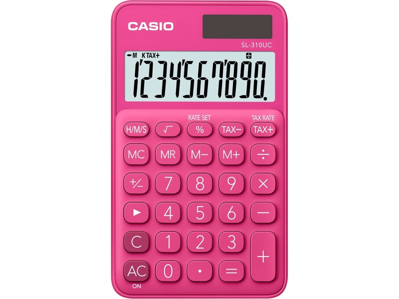 CASIO CALCULATOR POCKET SL-310UC-RD RED, 10 DIGIT DISPLAY SL-310UC-RD BOX – Casio Калкулатори