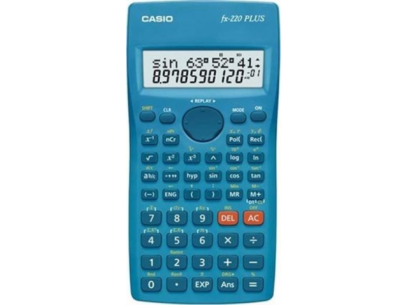 CASIO CALCULATOR SCIENTIFIC FX-220PLUS-2 BLUE, 12 DIGIT DISPLAY CASIO CALCULATOR SCIENTIFIC FX-220PLUS-2 BLUE, 12 DIGIT DISPLAY
