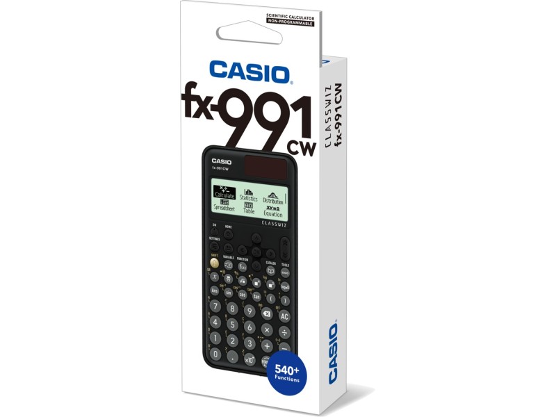 CASIO FX-991CW CALCULATOR SCIENTIFIC BOX. Black. FX-991CW BOX – Casio Калкулатори