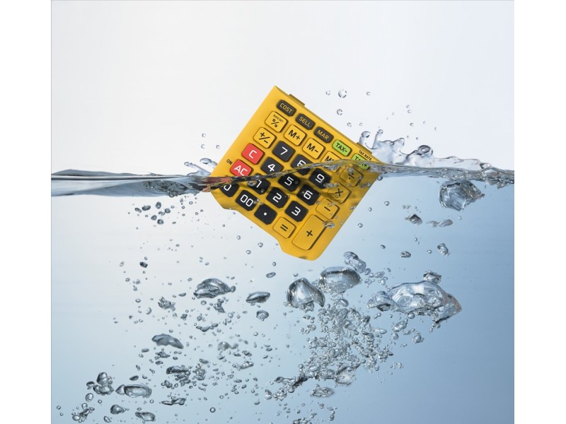 CASIO OFFICE CALCULATOR WATERPROOF WM-320MT-S, 12-digit display, removable keyboard. WM-320MT-S – Casio Калкулатори