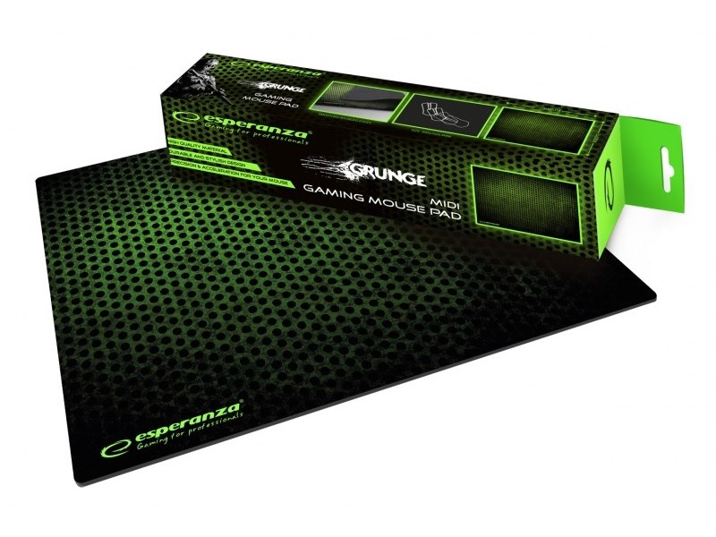 Esperanza EGP102G Gaming mouse pad Black, Green EGP102G – Esperanza Геймърски падове