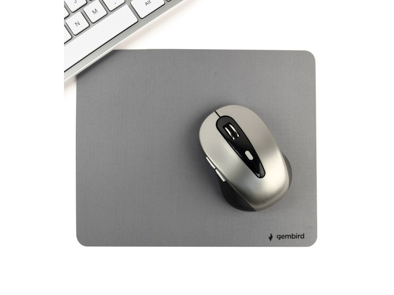 Gembird MP-S-G mouse pad, microguma, grey MP-S-G – GEMBIRD Геймърски падове