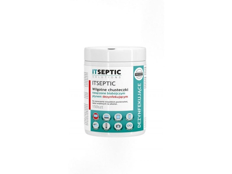 ITSEPTIC wipes wet disinfectant wipes for electrical appliances, for all surfaces 150 pcs RE02609 – e5 Принадлежности за почистване