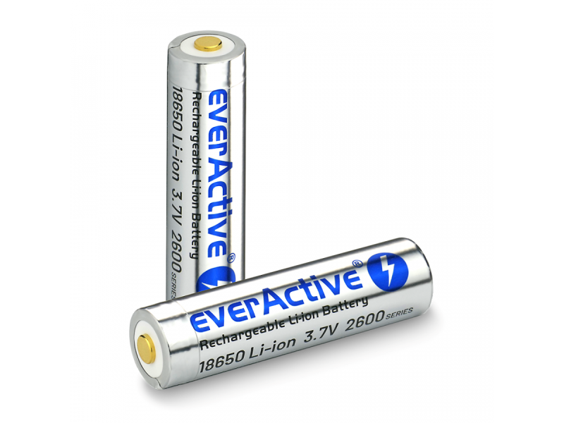 Battery everActive 18650 3.7V Li-ion 2600mAh micro USB with protection BOX EV18650-26M – everActive Батерии
