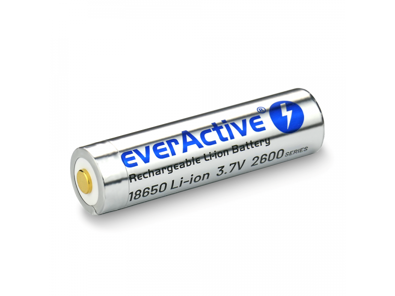 Battery everActive 18650 3.7V Li-ion 2600mAh micro USB with protection BOX EV18650-26M – everActive Батерии