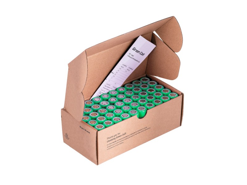 Green Cell 50GC18650NMC29 household battery Rechargeable battery 18650 Lithium-Ion (Li-Ion) 50GC18650NMC29 – Green Cell Батерии