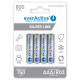 Rechargeable batteries everActive Ni-MH R03 AAA 800 mAh Silver Line Rechargeable batteries everActive Ni-MH R03 AAA 800 mAh Silver Line