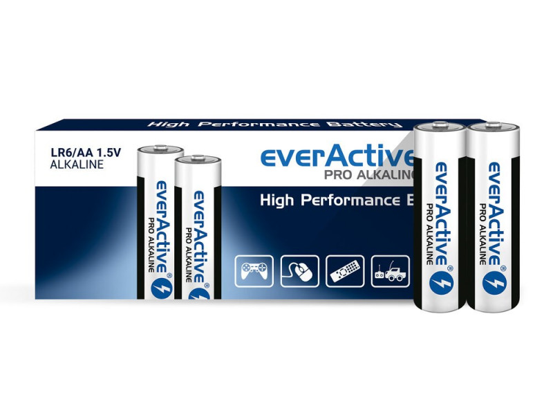 Alkaline batteries everActive Pro Alkaline LR6 AA - shrink pack - 10 pieces Alkaline batteries everActive Pro Alkaline LR6 AA - shrink pack - 10 pieces