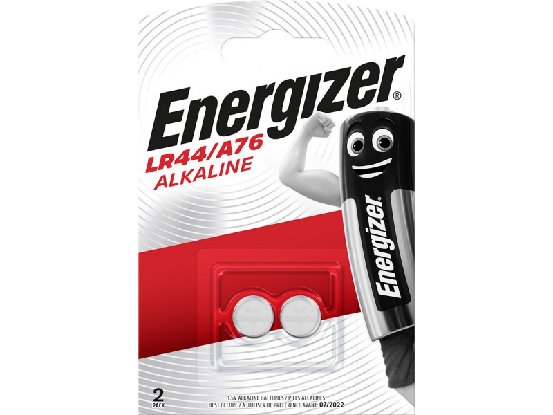 ENERGIZER BATTERIES ALKALINE SPECIALTY LR44/ A76 2 PIECES 1,5V ENERGIZER BATTERIES ALKALINE SPECIALTY LR44/ A76 2 PIECES 1,5V