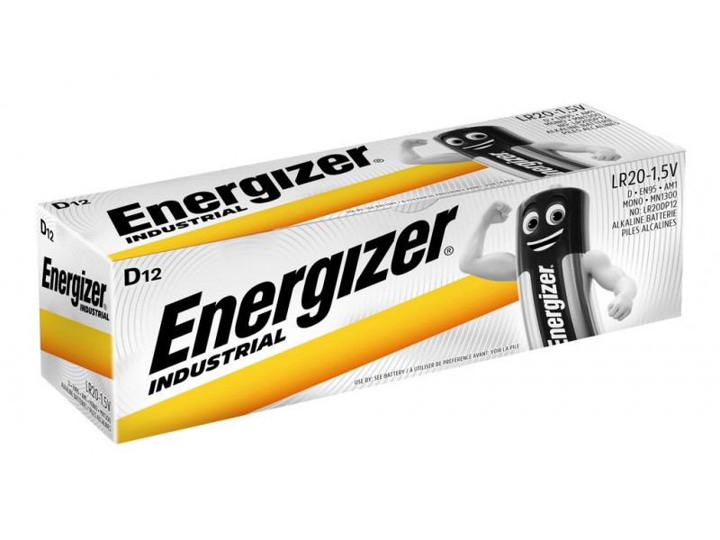 ENERGIZER BATTERIES  INDUSTRIAL PRO D LR20 1.5V 12 PCS