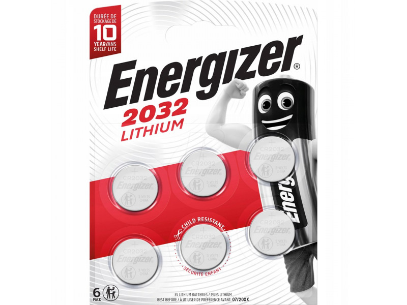 ENERGIZER BATTERIES SPECIAL CR2032 6 PIECES NEW