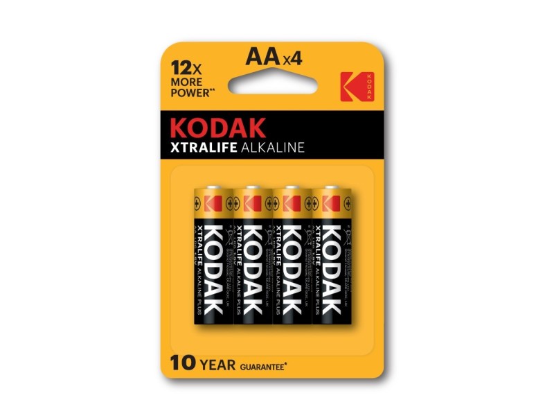 Kodak XTRALIFE alkaline AA battery (4 pack) 30952027 – Kodak Батерии