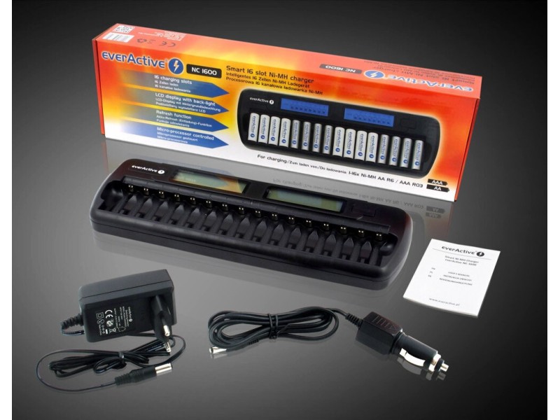 Charger everActive NC-1600 NC-1600 – everActive Зарядни устройства и адаптери