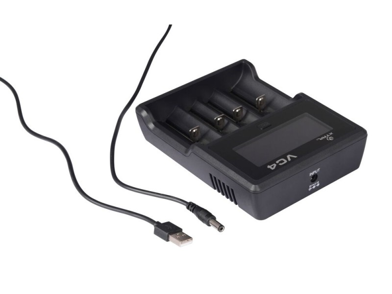 XTAR VC4SL battery charger to Li-ion / Ni-MH / Ni-CD 18650 VC4SL – XTAR Зарядни устройства и адаптери