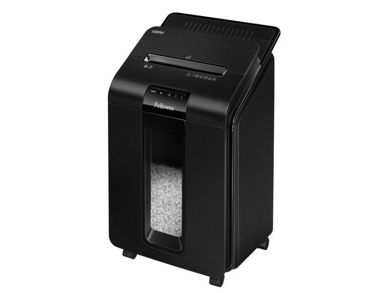 Fellowes AutoMax 100M paper shredder Particle-cut shredding 22 cm Black 4629201 – FELLOWES Шредери