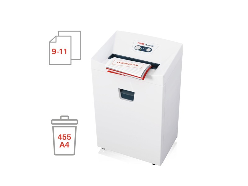 HSM Pure 420 shredder, 35 l, 1,9x15 mm 2342111 – HSM Шредери
