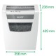 Leitz IQ Home Office P-4 paper shredder Particle-cut shredding 22 cm White 80090100 – LEITZ Шредери