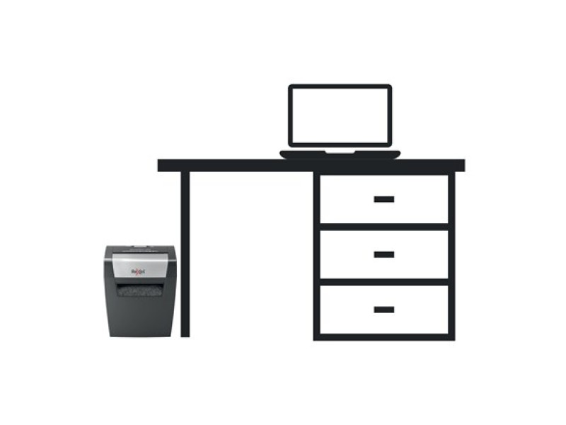 Rexel Momentum X308 paper shredder Particle-cut shredding Black, Grey 2104570EU – REXEL Шредери