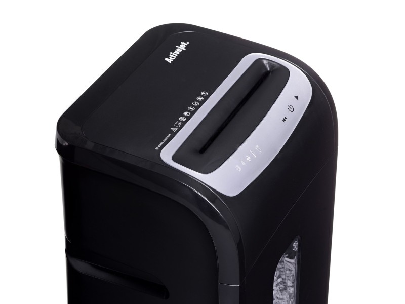 Shredder Activejet ASH-2502C, P-4, 28 l, shreds 4x40 mm, black ASH-2502C – Activejet Шредери