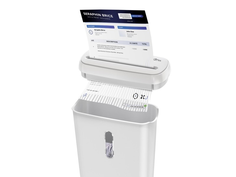 WHITE SHREDDER MT223 document and credit card shredder MT223 – Media tech Шредери