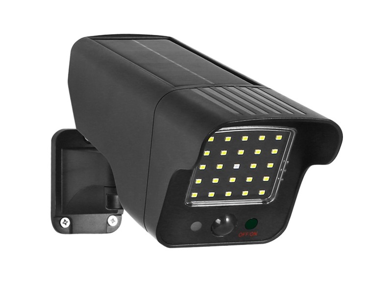 SOL1803S Dummy Solar CCTV Camera - Flashing LED Motion Sensor LED Security Surveillance Professional IP65 Home Office Warehouse SOL1803S – Maclean Видео наблюдение