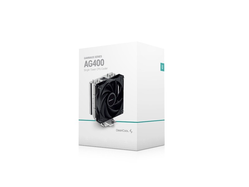DeepCool AG400 Processor Air cooler 12 cm Aluminium, Black 1 pc(s) R-AG400-BKNNMN-G-1 – DEEPCOOL Охладители