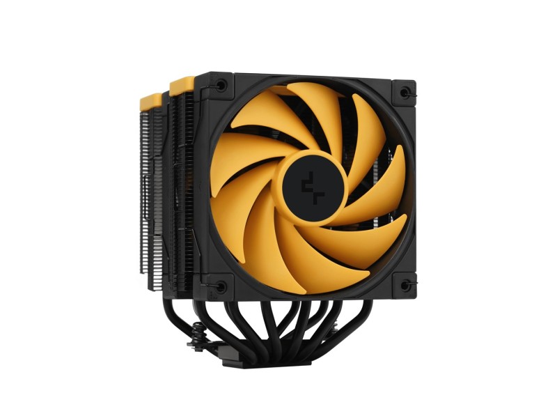 DeepCool AK620 Zero Dark Zoria Processor Air cooler 12 cm Black, Yellow 1 pc(s) R-AK620-BKNPMN-E – DEEPCOOL Охладители