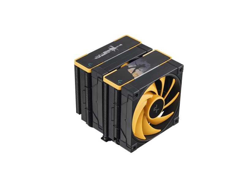 DeepCool AK620 Zero Dark Zoria Processor Air cooler 12 cm Black, Yellow 1 pc(s) R-AK620-BKNPMN-E – DEEPCOOL Охладители