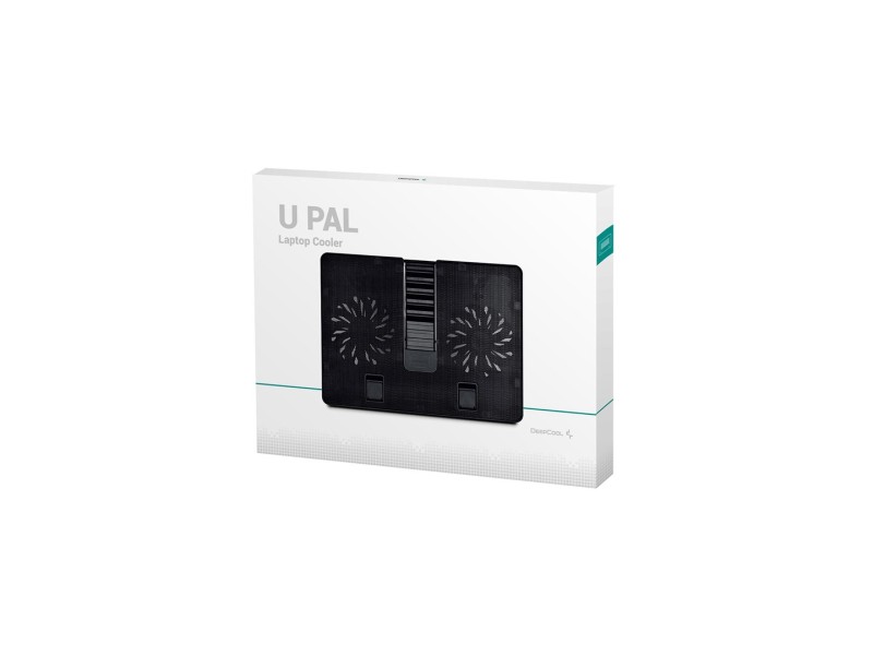DeepCool U PAL laptop cooling pad 39.6 cm (15.6) 1000 RPM Black DP-N214A5-UPAL – DEEPCOOL Охладители за лаптоп