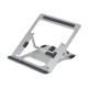 POUT EYES 3 ANGLE Aluminum portable laptop stand silver POUT-02301S – POUT Охладители за лаптоп