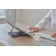 POUT EYES 3 ANGLE Aluminum portable laptop stand silver POUT-02301S – POUT Охладители за лаптоп