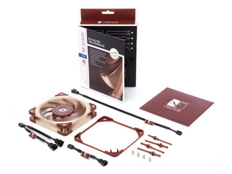 Noctua NF A12x25 PWM Computer case Fan 12 cm Beige, Red NF-A12X25 PWM – noctua Охладители