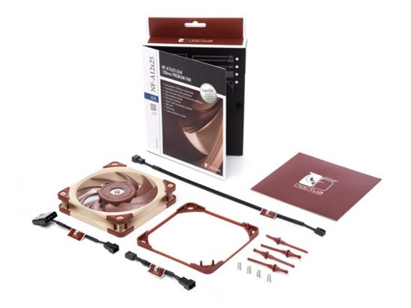 Noctua NF A12x25 ULN Computer case Fan 12 cm Beige, Red NF-A12X25 ULN – noctua Охладители