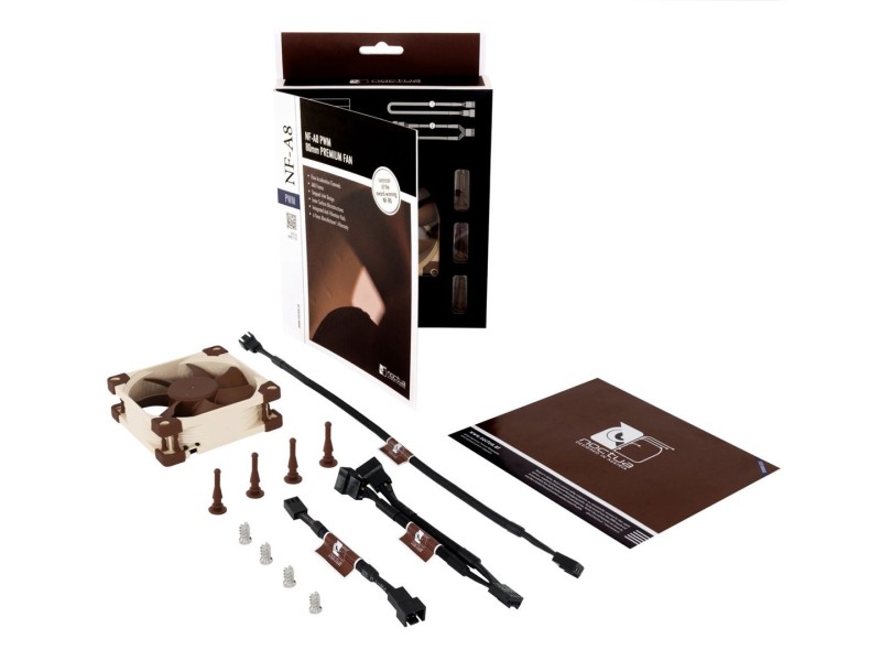 Noctua NF-A8 PWM computer cooling system Computer case Fan 8 cm Beige, Brown NF-A8 PWM – noctua Охладители
