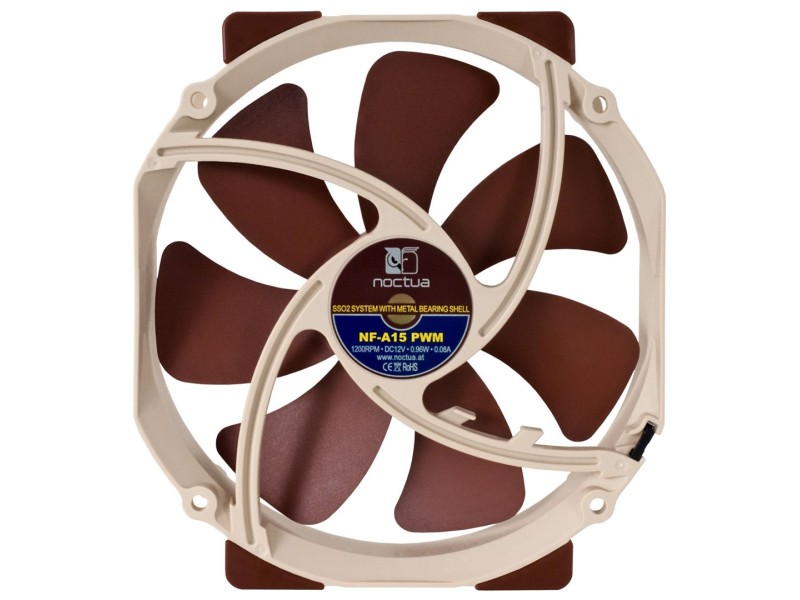Noctua NOC-NF-A15-PWM Computer case Fan 14 cm Beige, Brown 1 pc(s) NF-A15 PWM – noctua Охладители