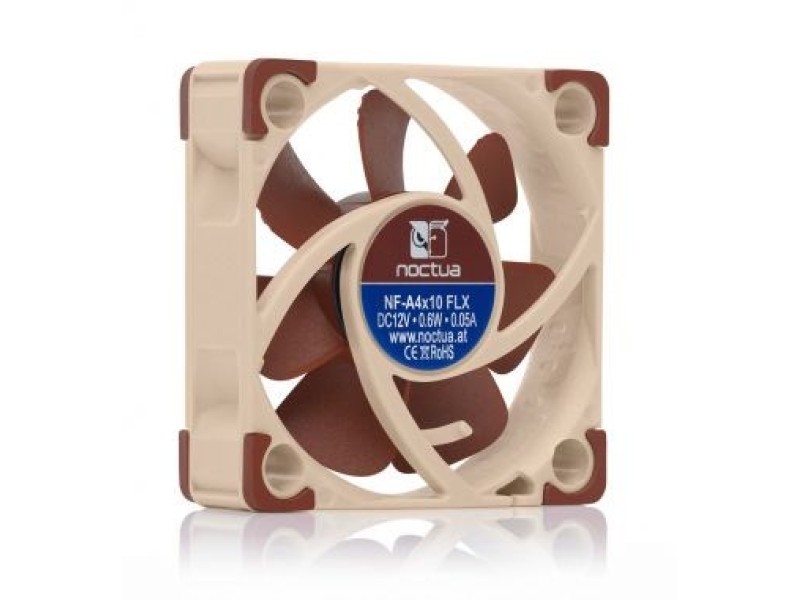 Noctua NOC-NF-A4X10-FLX computer cooling component Computer case Fan 4 cm Beige, Brown 1 pc(s) NF-A4X10 FLX – noctua Охладители