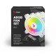 SAVIO FAN-01 WHITE 4-pack 120mm ARGB fan including controller and remote control FAN-01 WHITE – SAVIO Охладители