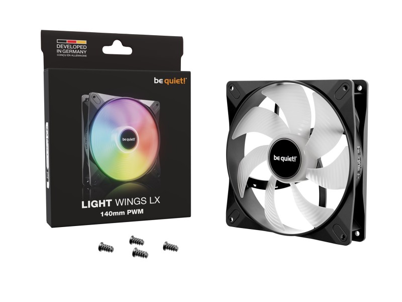 be quiet! LIGHT WINGS LX 140mm PWM Computer case Fan 14 cm Black 1 pc(s) BL126 – BE QUIET! Охладители