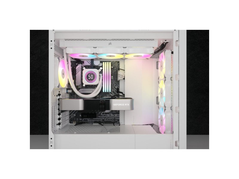 Corsair CW-9060077-WW computer cooling system Processor All-in-one liquid cooler 12 cm White 1 pc(s) CW-9060077-WW – Corsair Охладители