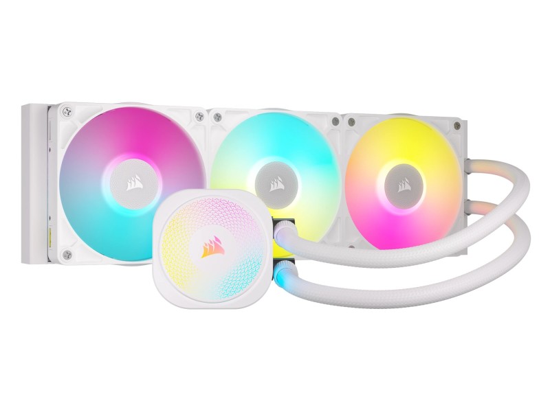 Corsair iCUE LINK TITAN RX RGB Processor All-in-one liquid cooler 12 cm White 1 pc(s) CW-9061021-WW – Corsair Охладители