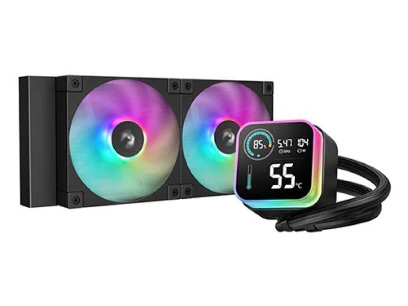 DeepCool LQ240 Processor Liquid cooling kit 12 cm Black 1 pc(s) R-LQ240-BKLSMW-G-1 – DEEPCOOL Охладители