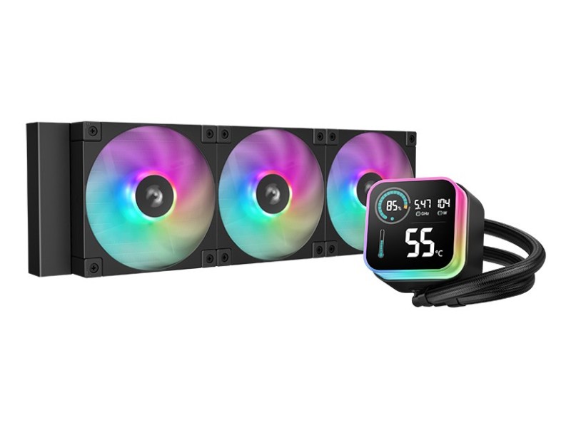 DeepCool LQ360 Processor Liquid cooling kit 12 cm Black 1 pc(s) R-LQ360-BKLSMW-G-1 – DEEPCOOL Охладители