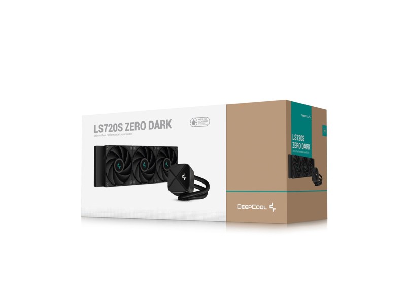 DeepCool LS720S Zero Dark Processor All-in-one liquid cooler 12 cm Black 1 pc(s) R-LS720-BKNNMM-G-1 – DEEPCOOL Охладители