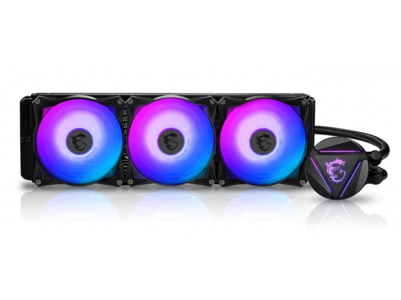 MSI MAG CORELIQUID 360R V2 Liquid CPU Cooler 360mm Radiator, 3x 120mm ARGB PWM Fan, ARGB lighting, Center Supported, Compatible with Intel and AMD Platforms, Latest LGA 1700 ready 306-7ZW1C41-813 – MSI  Охладители