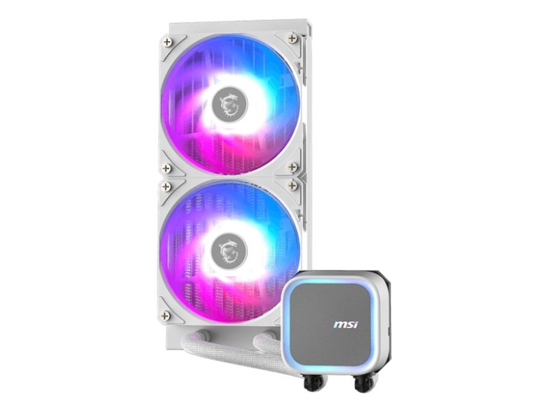 MSI MAG CORELIQUID A13 240 WHITE computer cooling system Motherboard, Processor All-in-one liquid cooler 12 cm 1 pc(s) 306-7ZWCA21-L80 – MSI  Охладители