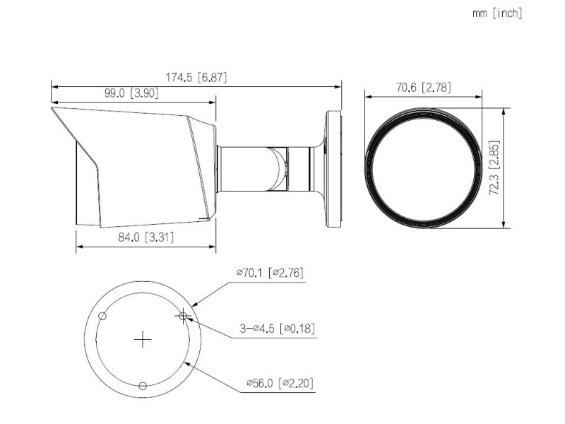 Dahua HAC-HFW1200T-0280B-S6 4-in-1 Camera HAC-HFW1200T-0280B-S6 4w1 – DAHUA IP видео камери