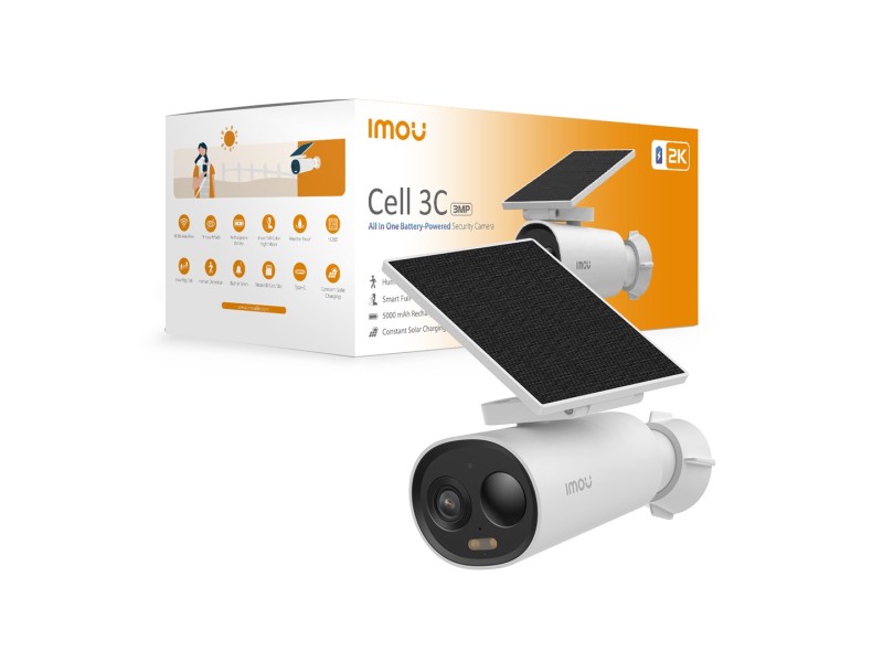 Imou Cell 3C All in One Bullet IP security camera Outdoor 2304 x 1296 pixels Wall Cell 3C All-in- – IMOU IP видео камери