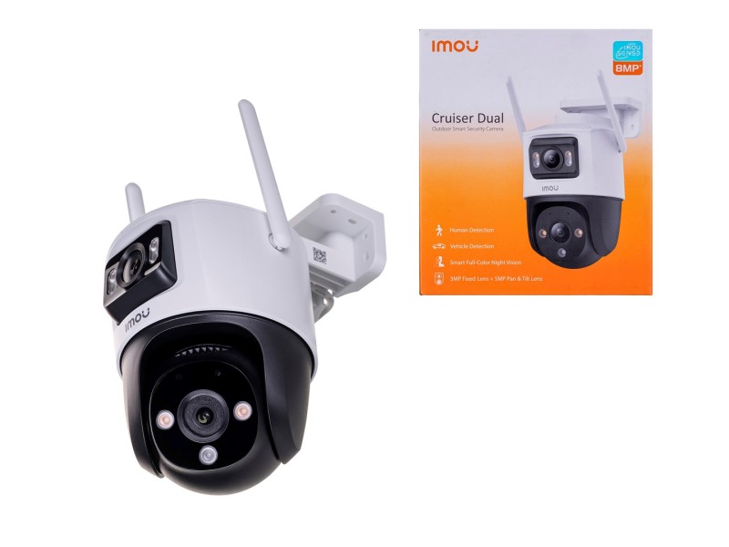 Imou Cruiser Dual Turret IP security camera Outdoor 2304 x 1296 pixels Ceiling IPC-S7XP-8M0WED-0360B-imou – IMOU IP видео камери