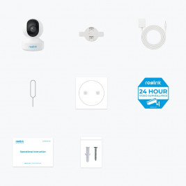 Reolink E Series E340 - 5MP Indoor Wi-Fi Camera, Pan & Tilt, 3X Optical Zoom, Person/Pet Detection, Auto Tracking