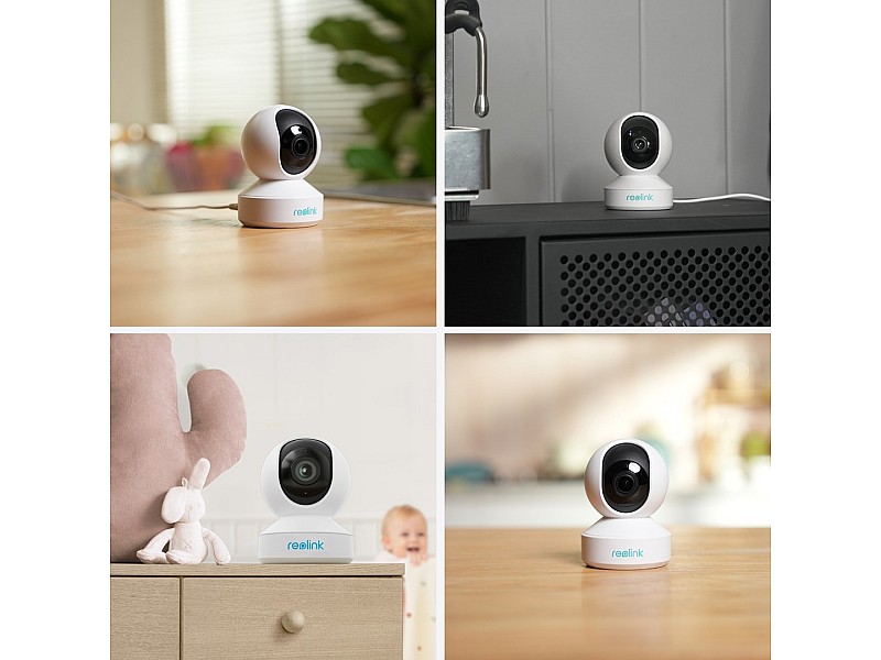 Reolink E Series E340 - 5MP Indoor Wi-Fi Camera, Pan & Tilt, 3X Optical Zoom, Person/Pet Detection, Auto Tracking E Series E340 – reolink IP видео камери